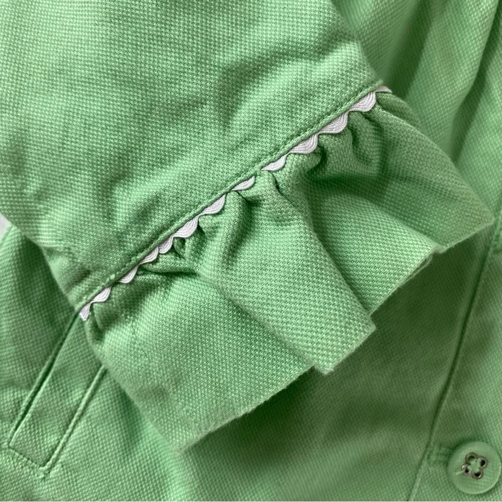 Janie Jack Jacket Size 6 12 Months Green Spring Coat Easter Lined Girls Pockets